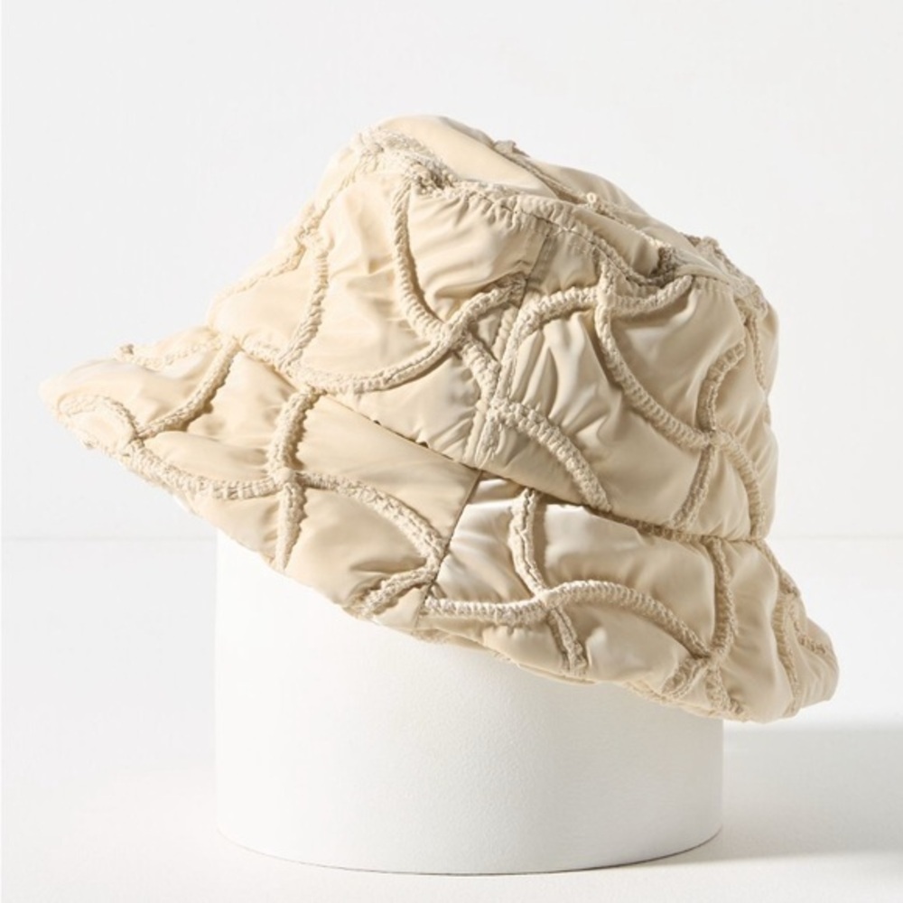 Anthropologie Lucky Zone Quilted Bucket Hat. NWT